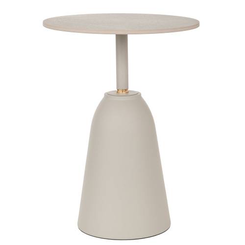 ΓΚΡΙ ΜΕΤΑΛΛΙΚΟ ΣΤΡΟΓΓΥΛΟ ΤΡΑΠΕΖΑΚΙ ΜΕ ΓΚΡΙ ΚΕΡΑΜΙΚΗ ΕΠΙΦΑΝΕΙΑ (ΕΦΕ ΜΑΡΜΑΡΟΥ) Φ40Χ52ΕΚ