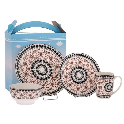 ΣΕΤ 4 ΚΕΡΑΜΙΚΟ ΣΕΡΒΙΤΣΙΟ ΜΕ ΛΑΧΟΥΡΙΑ