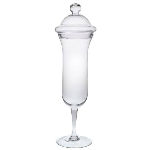 ΔΙΑΦΑΝΟ ΓΥΑΛΙΝΟ ΒΑΖΟ ΜΕ ΠΟΔΙ AND ΚΑΠΑΚΙ Φ21Χ66ΕΚ