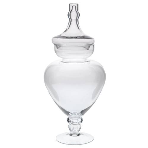 ΔΙΑΦΑΝΟ ΓΥΑΛΙΝΟ ΒΑΖΟ ΜΕ ΠΟΔΙ AND ΚΑΠΑΚΙ Φ22Χ55ΕΚ