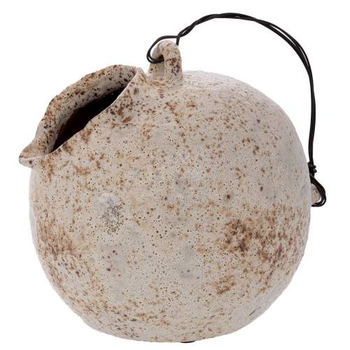 ΓΚΡΙ ΠΑΛΑΙΩΜΕΝΟ ΒΑΖΟ ΚΑΝΑΤΑ ΜΕ ΣΥΡΜΑΤΙΝΟ ΧΕΡΟΥΛΙ 24Χ24Χ26ΕΚ