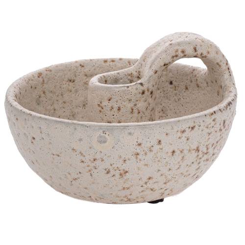 ΓΚΡΙ ΠΑΛΑΙΩΜΕΝΟ ΚΕΡΑΜΙΚΟ ΚΗΡΟΠΗΓΙΟ 14Χ14Χ10ΕΚ