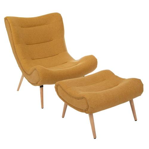 ΣΕΤ 2 ΠΟΛΥΘΡΟΝΑ ΜΟΥΣΤΑΡΔΙ ΜΕ ΚΑΦΕ ΞΥΛΙΝΑ ΠΟΔΙΑ AND ΥΠΟΠΟΔΙΟ 97Χ80Χ100ΕΚ