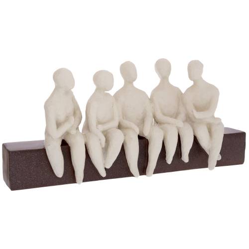 ΛΕΥΚΕΣ ΠΟΛΥΡΕΖΙΝ ΦΙΓΟΥΡΕΣ ΑΝΘΡΩΠΩΝ ΠΟΥ ΚΟΥΒΕΝΤΙΑΖΟΥΝ ΣΕ ΚΑΦΕ ΒΑΣΗ 39Χ8,5Χ17,5ΕΚ