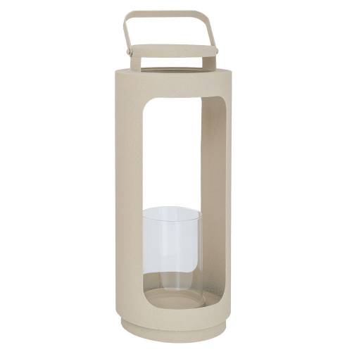 ΚΡΕΜ ΜΕΤΑΛΛΙΚΟ ΣΤΡΟΓΓΥΛΟ ΦΑΝΑΡΙ 18Χ18Χ44,5ΕΚ