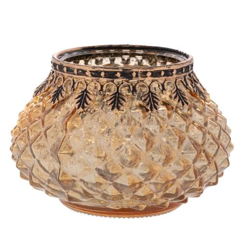 ΧΡΥΣΟ ΓΥΑΛΙΝΟ ΣΤΡΟΓΓΥΛΟ ΚΗΡΟΠΗΓΙΟ ΓΙΑ ΡΕΣΩ 11,5Χ11,5Χ8ΕΚ