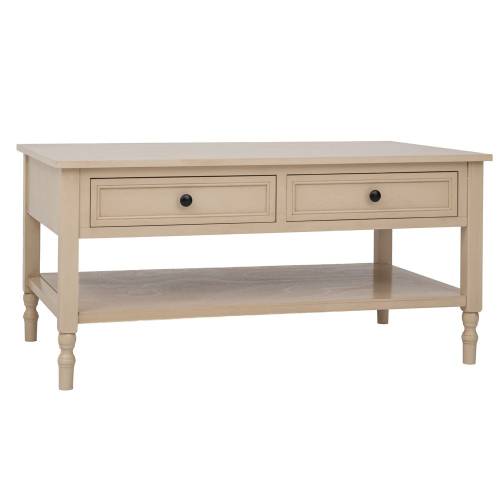 ΞΥΛΙΝΟ ΤΡΑΠΕΖΑΚΙ ΣΑΛΟΝΙΟΥ ΣΕ ΜΠΕΖ ΧΡΩΜΑ ΜΕ 2 ΣΥΡΤΑΡΙΑ 100Χ60Χ50ΕΚ