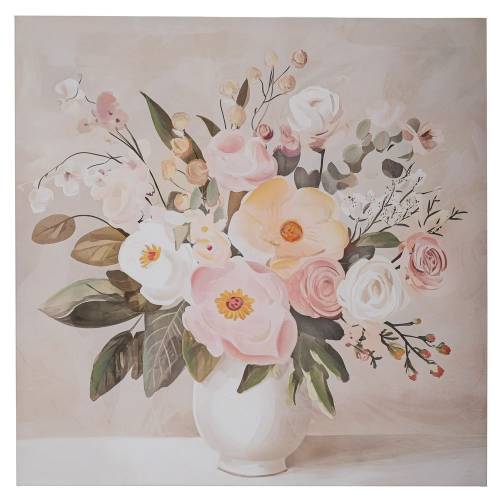 ΠΙΝΑΚΑΣ ΒΑΖΟ ΜΕ ΛΟΥΛΟΥΔΙΑ  ΣΕ ΤΥΠΩΜΕΝΟ ΚΑΜΒΑ 80Χ80ΕΚ