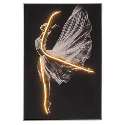 ΠΙΝΑΚΑΣ ΜΠΑΛΑΡΙΝΑ WITH LED LIGHT ΜΕ ΑΣΗΜΙ ΚΟΡΝΙΖΑ ΣΕ ΤΥΠΩΜΕΝΟ ΚΑΜΒΑ 80Χ120ΕΚ