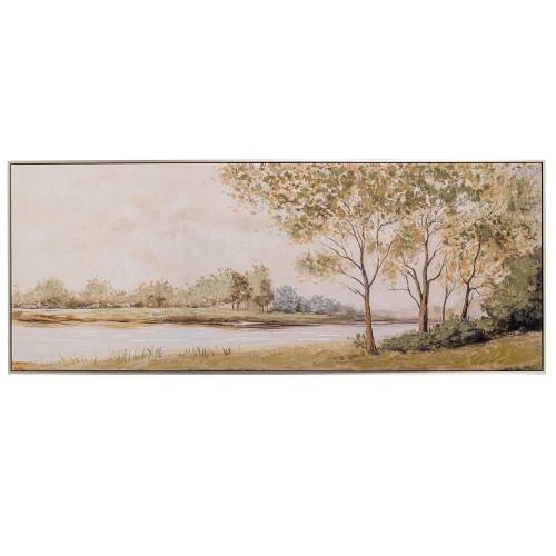 ΠΙΝΑΚΑΣ ΦΥΣΙΚΟ ΤΟΠΙΟ ΣΕ ΤΥΠΩΜΕΝΟ ΚΑΜΒΑ ΜΕ ΑΣΗΜΙ ΚΟΡΝΙΖΑ 180Χ70ΕΚ