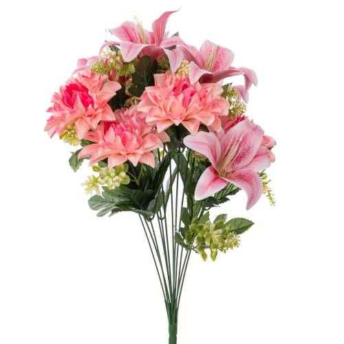 ΜΠΟΥΚΕΤΟ Χ12 ΜΕ ΡΟΖ ΛΟΥΛΟΥΔΙΑ 53ΕΚ