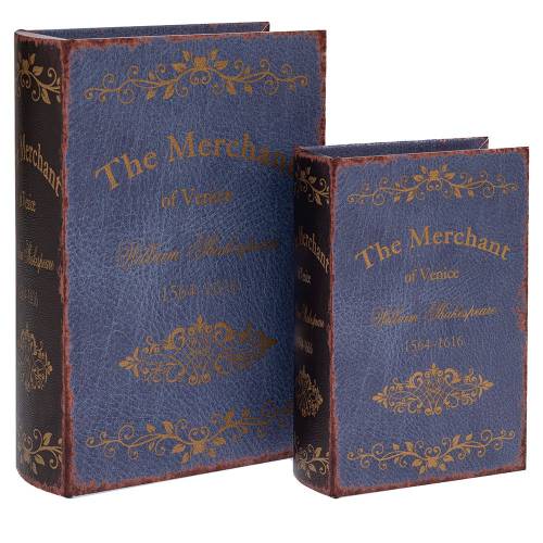 ΣΕΤ 2 ΜΠΛΕ  ΚΑΦΕ ΞΥΛΙΝΟ ΚΟΥΤΙ ΣΕ ΣΧΗΜΑ ΒΙΒΛΙΟΥ 19Χ7Χ27ΕΚ 14Χ6Χ20ΕΚ