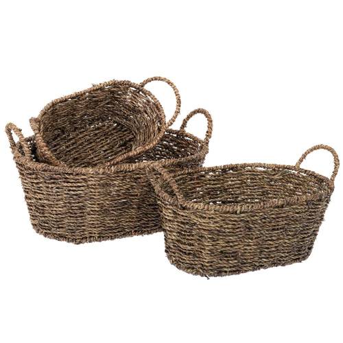 ΣΕΤ 3 ΜΕΤΑΛΛΙΚΟ ΚΑΛΑΘΙ ΜΕ ΧΕΡΟΥΛΙΑ 36Χ25Χ15 30Χ20Χ12 25Χ15Χ10ΕΚ