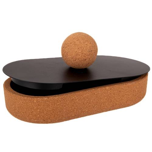 ΚΟΥΤΙ ΟΒΑΛ ΑΠΟ ΦΕΛΛΟ ΜΕ ΜΕΤΑΛΛΙΚΟ ΚΑΠΑΚΙ 18Χ10Χ17ΕΚ Χ8