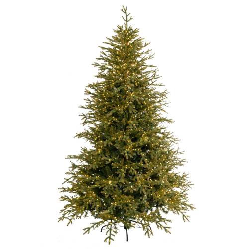 ΔΕΝΔΡΟ PRE-LIT HIGHLANDS 210ΕΚ ΜΕ 2400 MICRO LED ΛΕΥΚΑ ΖΕΣΤΑ ΛΑΜΠΑΚΙΑ 8ΠΡΟΓΡΑΜ PE+PVC