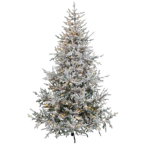 ΔΕΝΔΡΟ PRE-LIT SNOWY CRYSTAL 210ΕΚ ΜΕ 450 LED ΛΕΥΚΑ ΖΕΣΤΑ ΛΑΜΠΑΚΙΑ 8ΠΡΟΓΡΑΜΜΑΤΩΝ