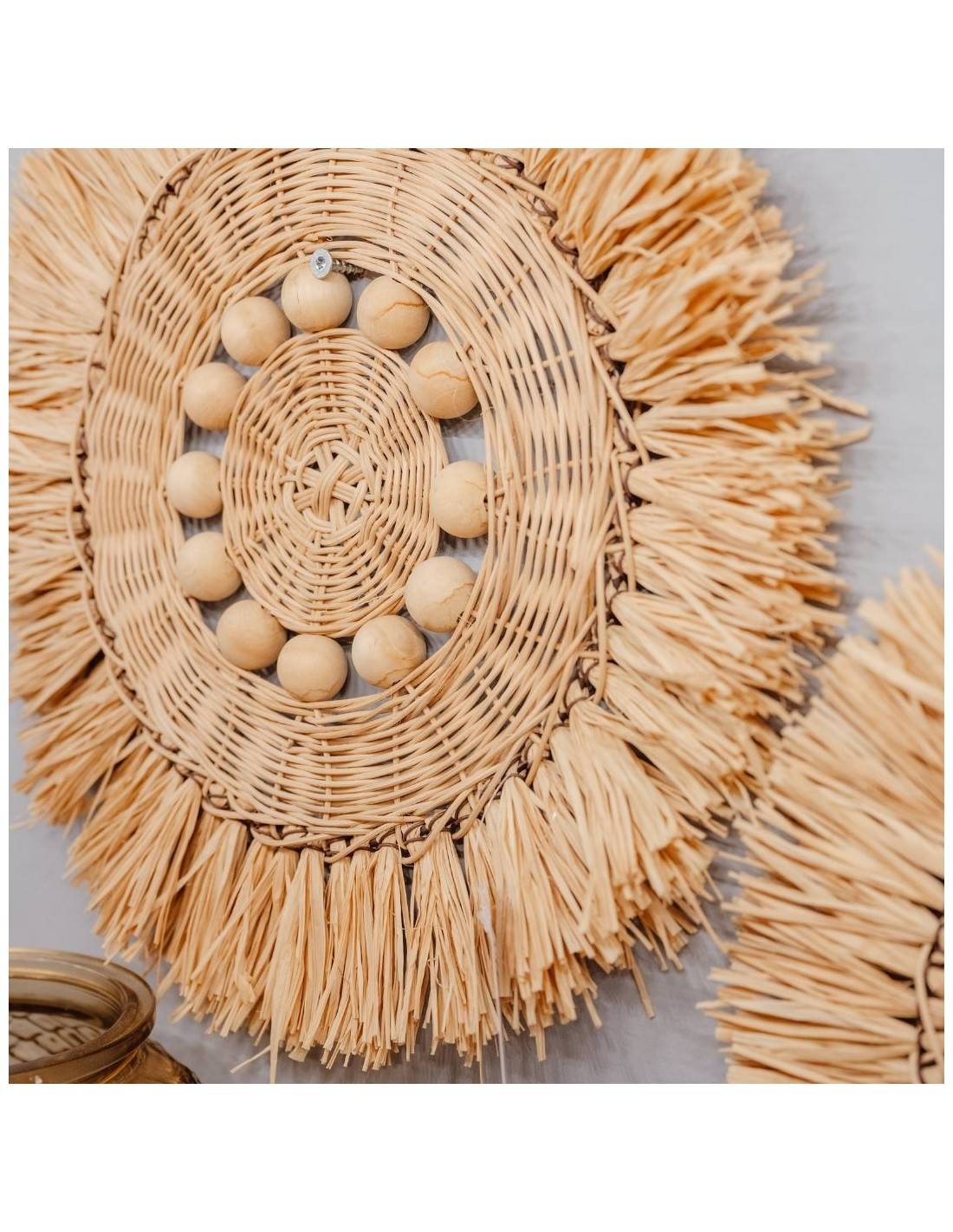 Διακοσμ.τοίχου raffia KABALE 30εκ.