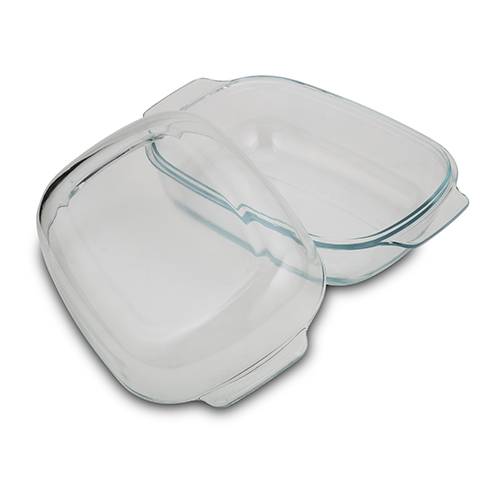 Σκεύος πυρίμαχο γυάλινο οβάλ με καπάκι "Arizona" 5.7L