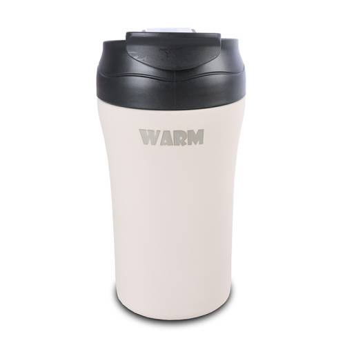 Θερμός ποτήρι με καλαμάκι για κρύο και στόμιο για ζεστό καφέ "We Care" γκρι 450ml