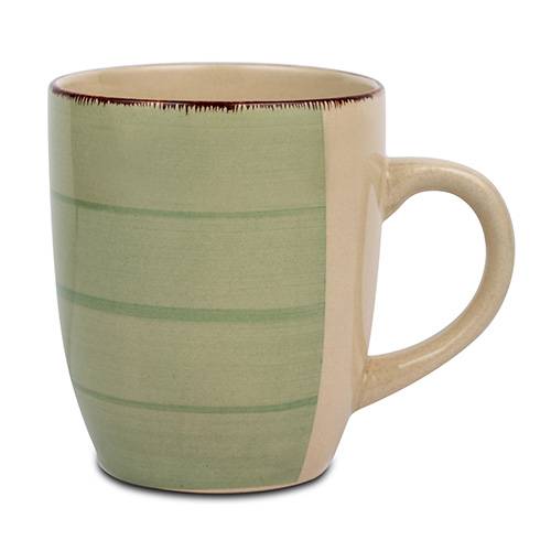 Κούπα stoneware "Lines Oil Green" 350ml