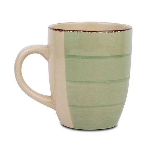 Κούπα stoneware "Lines Oil Green" 350ml