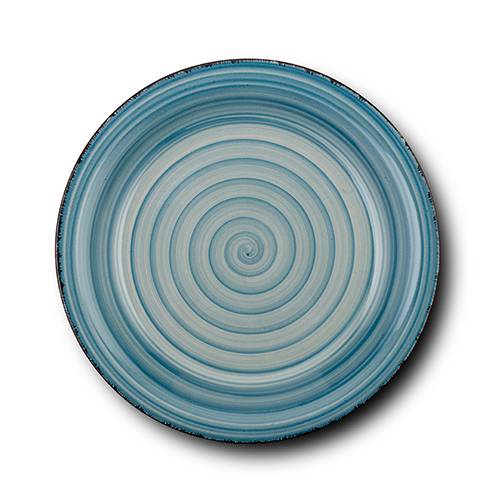Πιάτο φρούτου stoneware "Lines Faded Blue" 19.5cm