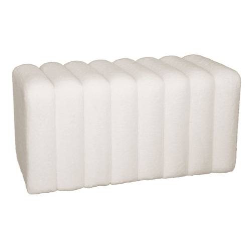 TOGO Σκαμπό Βοηθητικό, Teddy Ύφασμα Εκρού Ε-00024980 Ε7039,1