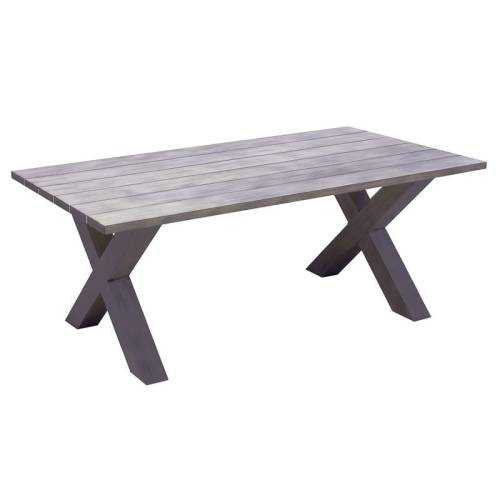 ALLEY Τραπέζι Dining Κήπου-Βεράντας ALU Grey Ε-00024599 Ε6842,3