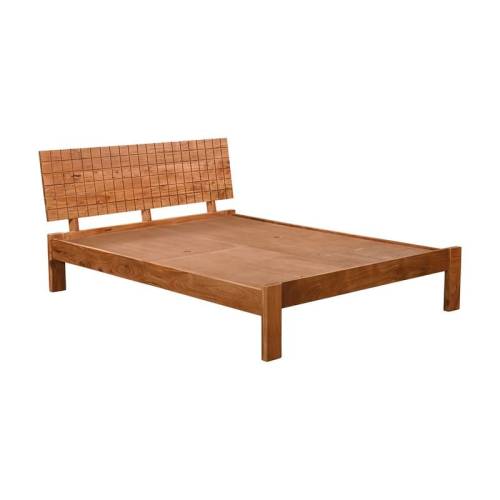 CAPITAL Κρεβάτι Διπλό, για Στρώμα 160x200cm, Ακακία Φυσικό Ε-00025450 ΕΑ7120