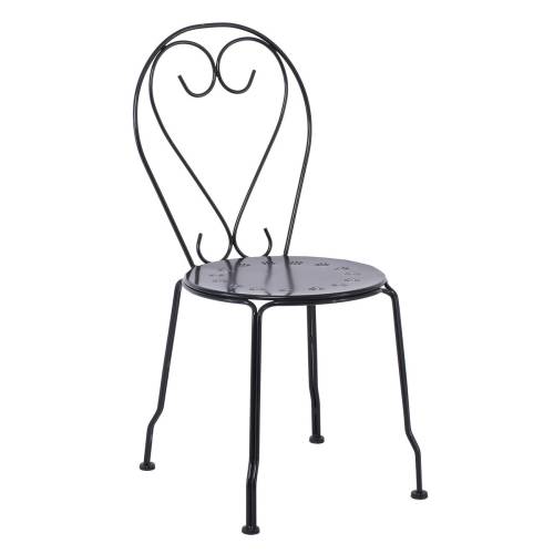 BISTRO Καρέκλα Μέταλλο Βαφή Μαύρο Ε-00014544 Ε5182