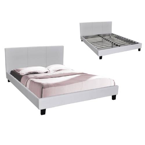 WILTON Κρεβάτι Μονό, για Στρώμα 90x190cm, Pu Άσπρο Ε-00019623 Ε8060,11