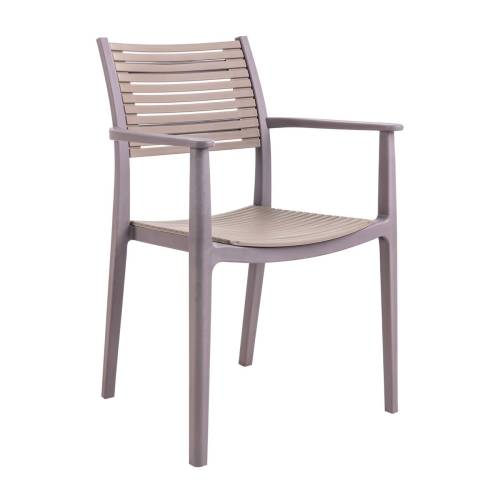AKRON Πολυθρόνα PP-UV Sand Beige - Tortora Ε-00021398 Ε350,21
