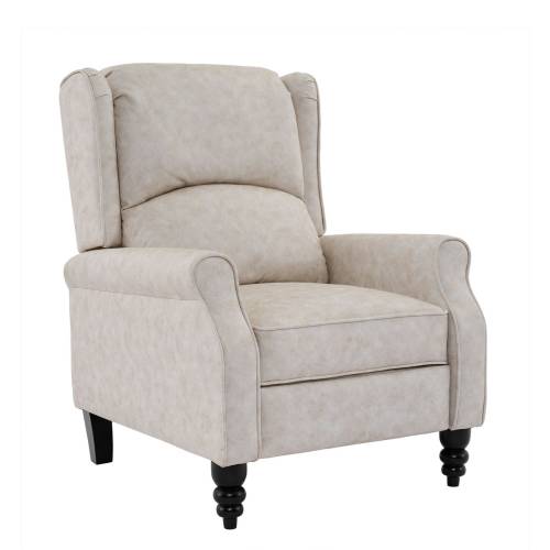 SIMPLE Relax Πολυθρόνα Μπερζέρα Σαλονιού, Καθιστικού, Ύφασμα Απόχρωση Antique Εκρού Ε-00025499 Ε7144,3