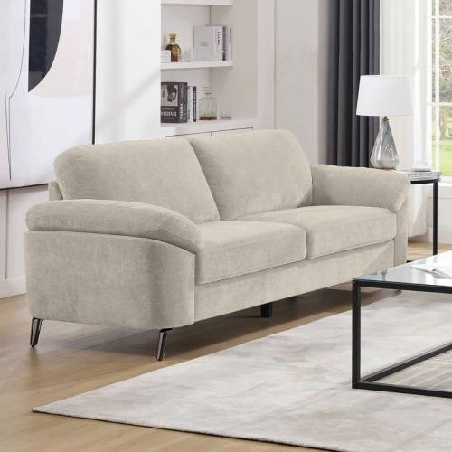 KATRINA Καναπές 3θ - Σαλονιού - Καθιστικού, Ύφασμα Μπεζ, K/D Ε-00025511 Ε9446,32