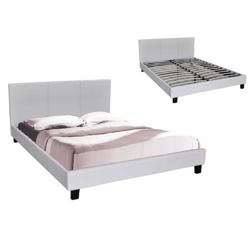 WILTON Κρεβάτι Μονό, για Στρώμα 90x190cm, Pu Άσπρο Ε-00019623 Ε8060,11