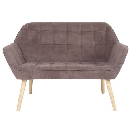 ALMA Καναπές 2θ - Σαλονιού - Καθιστικού, Φυσικό, Ύφασμα Velure Καφέ, K/D Ε-00026251 Ε7141,83