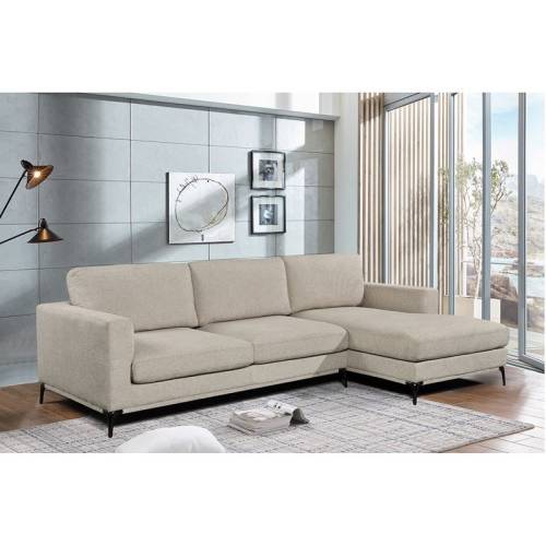 BANCO Καναπές Σαλονιού - Καθιστικού, Γωνία Αναστρέψιμος Ύφασμα Μπεζ Ε-00026327 Ε9505,1