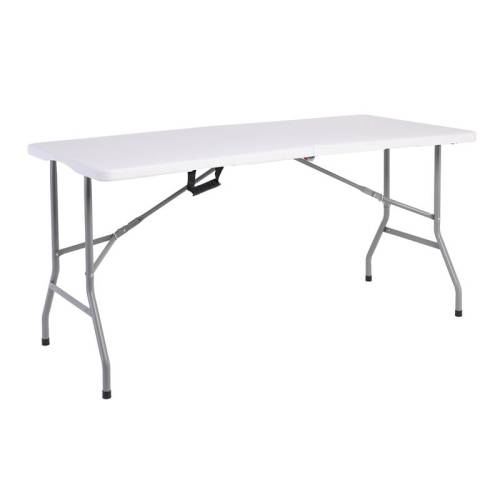 BLOW-R Τραπέζι Συνεδρίου - Catering Πτυσσόμενο (Βαλίτσα), Μέταλλο Γκρι, HDPE Άσπρο 35mm Ε-00019211 ΕΟ181,1