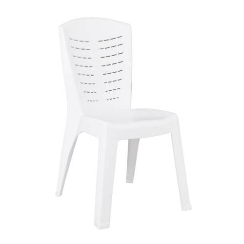 CLEO Καρέκλα Τραπεζαρίας Κήπου Στοιβαζόμενη, PP Απόχρωση Άσπρο Ε-00026187 Ε300,1