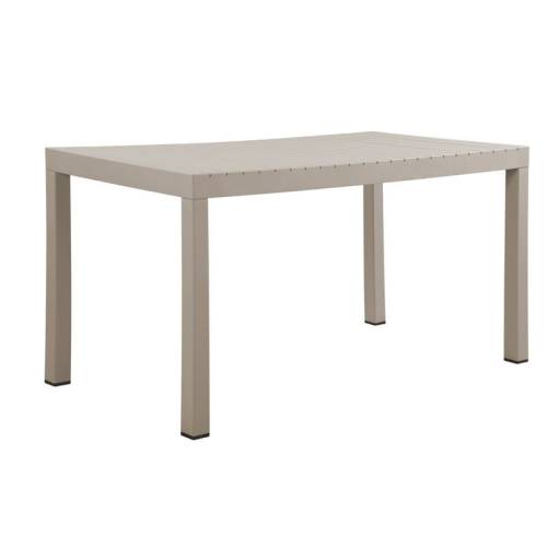DALTON Τραπέζι Κήπου-Βεράντας Μέταλλο Βαφή Γκρι, PP-UV Γκρι Ε-00026244 Ε3156,2