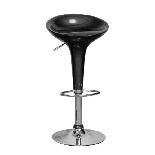 DISCO Σκαμπό BAR, Βάση Χρώμιο, ABS Μαύρο, Ρυθμιζόμενο Ύψος, Περιστρεφόμενο Ε-00000555 Ε248,7
