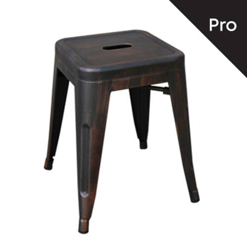 RELIX Σκαμπό-Pro, Στοιβαζόμενο, Μέταλλο Βαφή Antique Black Ε-00014761 Ε5195,10