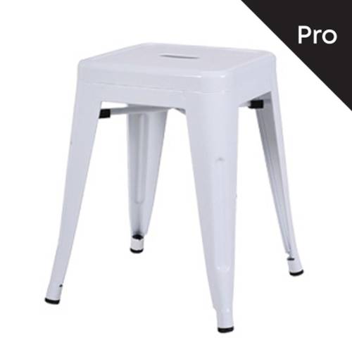 RELIX Σκαμπό-Pro, Στοιβαζόμενο, Μέταλλο Βαφή Άσπρο Ε-00015477 Ε5195