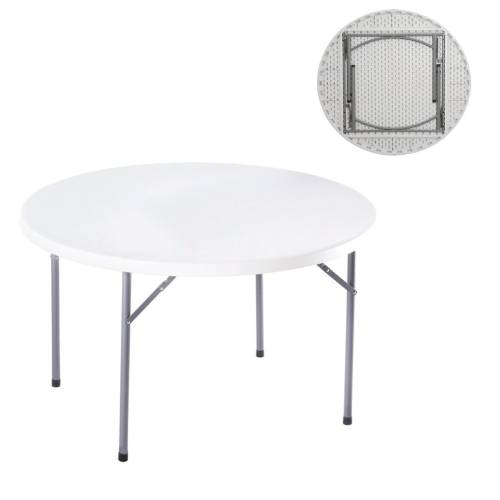 BLOW-R Τραπέζι Συνεδρίου Catering Πτυσσόμενο, Μέταλλο Βαφή Γκρι, HDPE Άσπρο 45mm Ε-00019216 ΕΟ183,1
