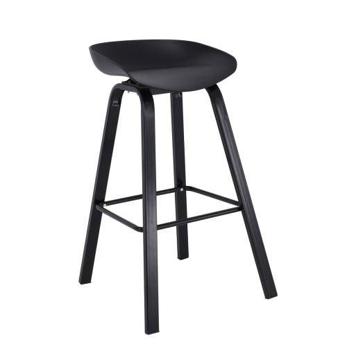 PENT Σκαμπό Bar, Μέταλλο Βαφή Μαύρο, PP Μαύρο Ε-00025211 ΕΜ1531,5