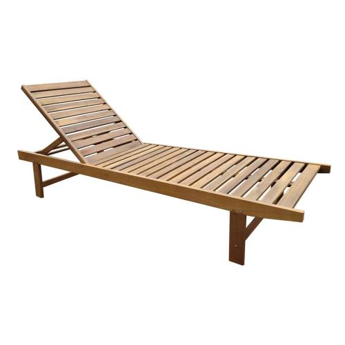 LUGANO Ξαπλώστρα χωρίς ρόδες, Ξύλο Acacia, Απόχρωση Φυσικό Ε-00025245 Ε2291