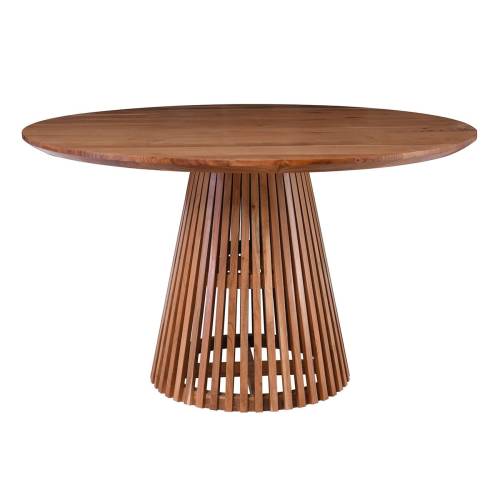 RIM Τραπέζι Ροτόντα Τραπεζαρίας, Ξύλο Μασίφ Ακακία Απόχρωση Φυσικό Ε-00025395 ΕΑ727