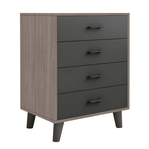 VANITY Συρταριέρα, με 4 Συρτάρια, Απόχρωση Sonoma Oak-Grey Ε-00025628 Ε7370,1