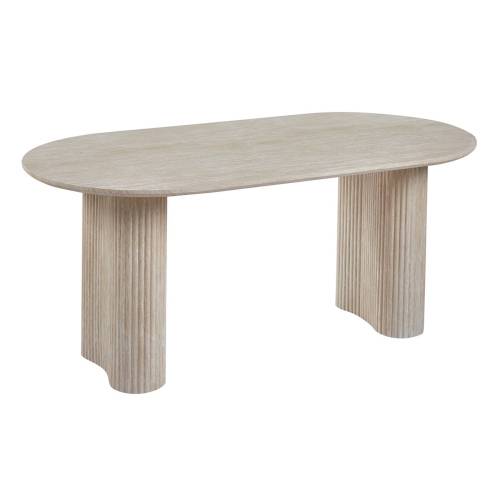 DIAZ Τραπέζι Τραπεζαρίας, ΜDF Απόχρωση Natural Stone Ε-00025760 Ε7695,1