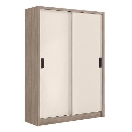 VANITY Ντουλάπα Δίφυλλη - Συρόμενη, Αποχρώσεων Sonoma Oak & Cream Ε-00025941 Ε7354,2